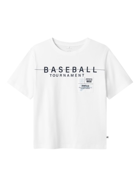 Se NAME IT T-Shirt Dennim Bright White hos SmartKidz
