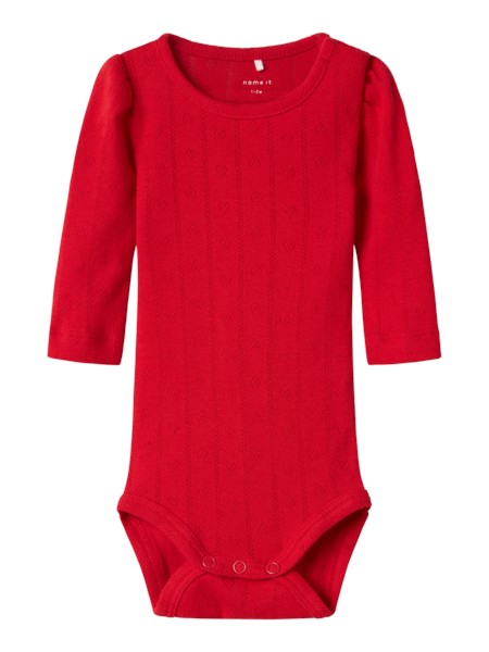 Se NAME IT Hulmønstret Body Dagnes Chinese Red hos SmartKidz
