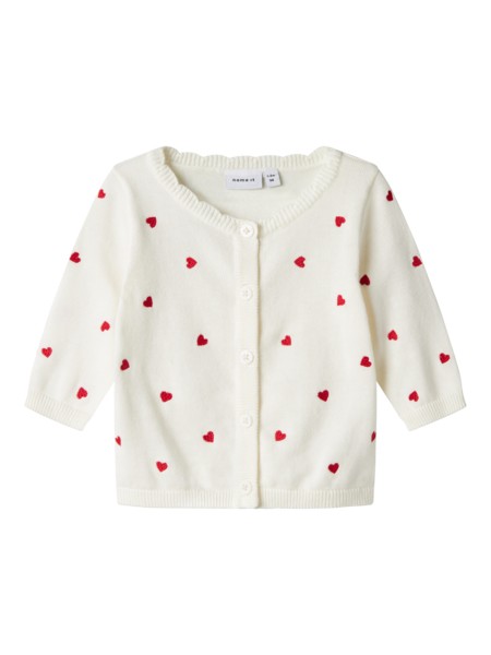 Se NAME IT Baby Strik Cardigan Fisilly Cloud Dancer hos SmartKidz