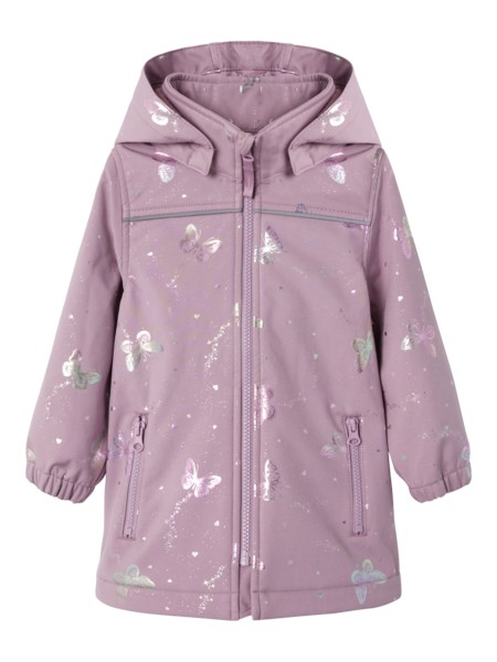 Se NAME IT Lang Folie Softshell Jakke Alfa08 Elderberry hos SmartKidz