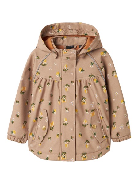 Se NAME IT Softshell Jakke Alfa Light Taupe Lemons hos SmartKidz
