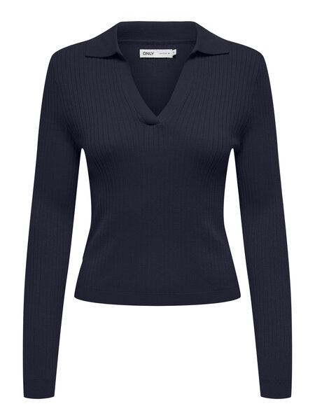 Se ONLY Rib Poloshirt Kaya Night Sky hos SmartKidz