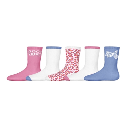 Se NAME IT 5-Pak Strømper Pink Frosting hos SmartKidz
