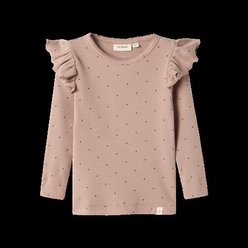 LIL ATELIER Langærmet Rib Bluse Gago Kuo Etherea