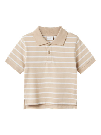 Se NAME IT Polo T-shirt Volo Peyote White hos SmartKidz