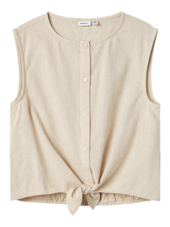 NAME IT Hør Top Falinnen Peyote