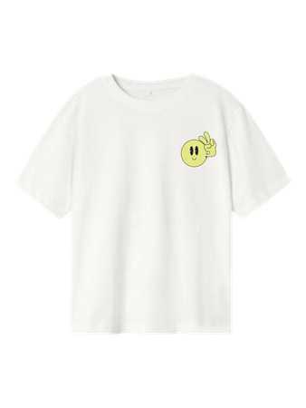 Se NAME IT T-shirt Zulla Sunny Lime Bright White hos SmartKidz