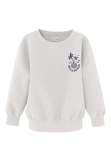 Se NAME IT Sweatshirt Vasse Light Grey Melange hos SmartKidz