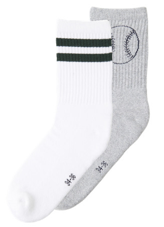 Se NAME IT 2-pak Tennissokker Light Grey Melange Bright White hos SmartKidz