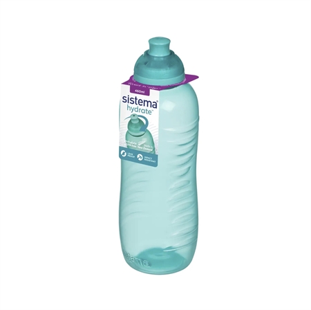 Se SISTEMA Drikkedunk Twist n' Sip 460ml Teal hos SmartKidz