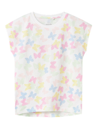 Se NAME IT T-shirt Vigga Bright White Butterflies hos SmartKidz