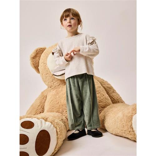 Se NAME IT Velour Bukser Stephanie Dark Forest hos SmartKidz