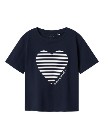 Se NAME IT T-Shirt Fesko Navy Blazer Bright White hos SmartKidz