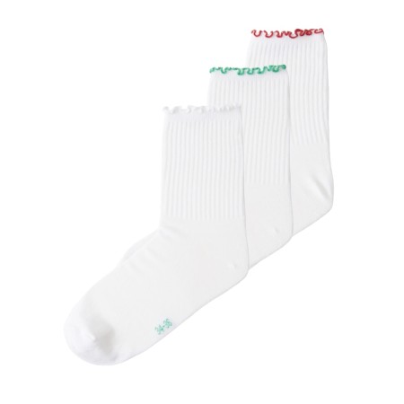 Se NAME IT 3-Pak Strømper Dina Bright White hos SmartKidz