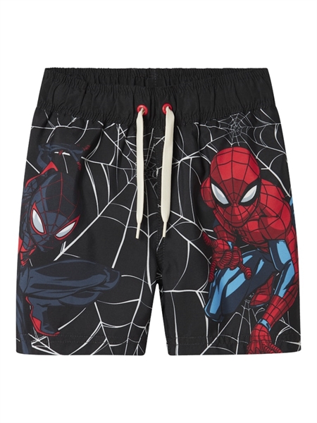 Se NAME IT Bade Shorts Mave Spiderman Black ved SmartKidz