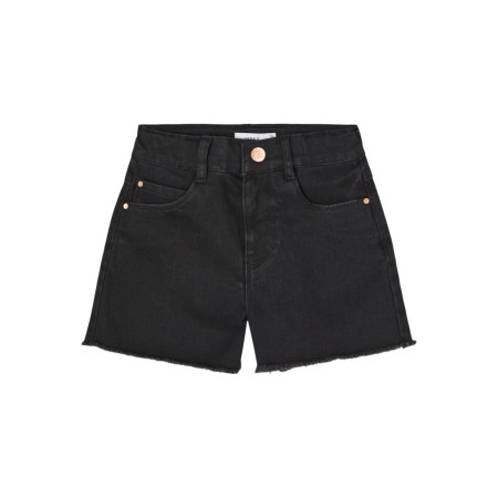 Se NAME IT Højtaljede Denim Shorts Rose Black Denim hos SmartKidz
