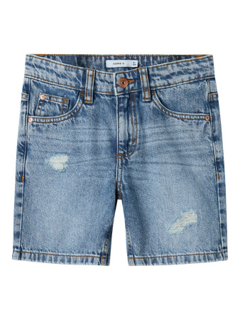 Se NAME IT Loose Shorts Silas Medium Blue hos SmartKidz