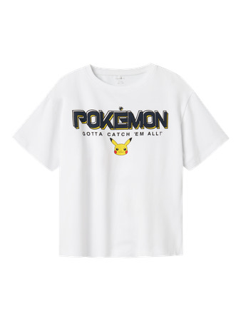 Se NAME IT Pokemon T-shirt Mat Bright White hos SmartKidz
