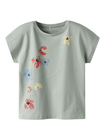Se NAME IT Magisk T-shirt Fabiala Aqua Gray hos SmartKidz