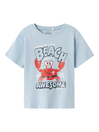 Se NAME IT Løs T-shirt Vagno Celestial Blue Crab hos SmartKidz
