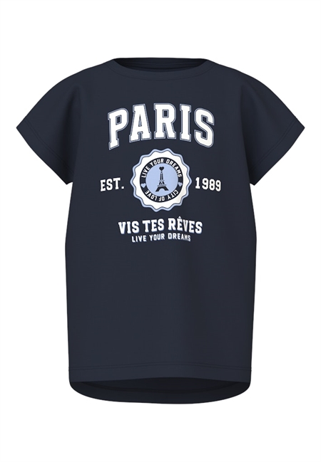 Se NAME IT Top Vigea Dark Sapphire Paris hos SmartKidz