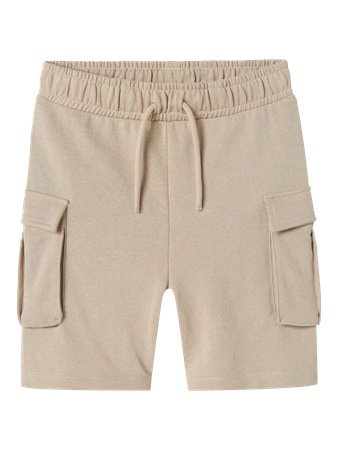 Se NAME IT Sweat Cargo Shorts Ollie Pure Cashmere hos SmartKidz