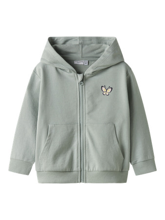 Se NAME IT Sweat Cardigan Valonny Aqua Gray hos SmartKidz