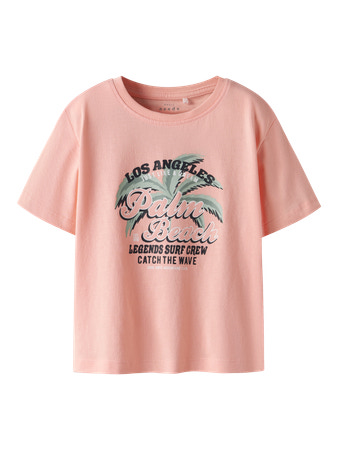 Se NAME IT T-shirt Vagno Peach Pearl Beach hos SmartKidz