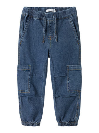 Se NAME IT Denim Jogger Bukser Ben Dark Blue Denim hos SmartKidz