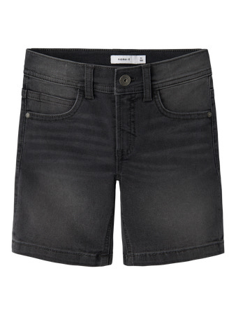 NAME IT Denim Shorts Silas Slim Dark Grey Denim
