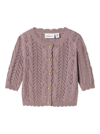 NAME IT Strik Cardigan Jollie Purple Dove
