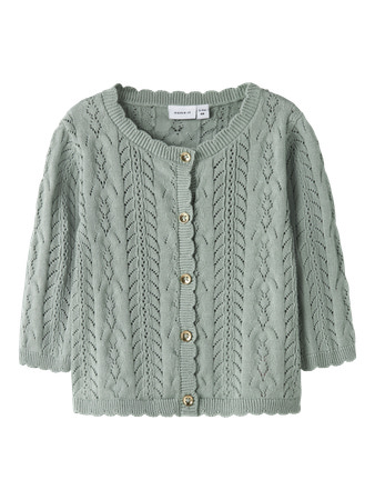 NAME IT Strik Cardigan Jollie Slate Gray
