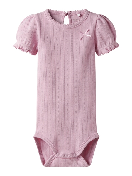 NAME IT Kortærmet Body Happy Cameo Pink