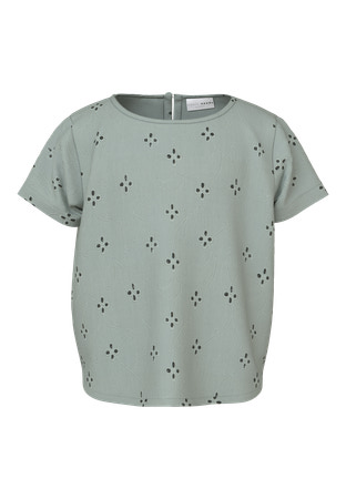 NAME IT T-shirt Violeta Aqua Gray