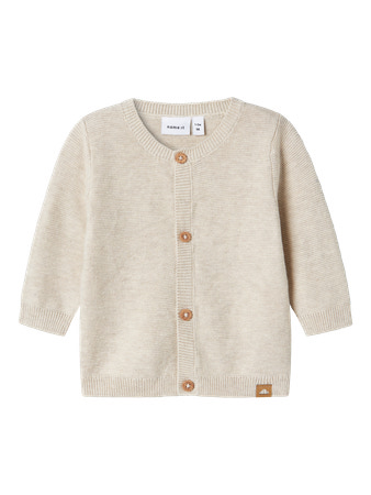 Se NAME IT Strik Cardigan Jolle Peyote Melange hos SmartKidz