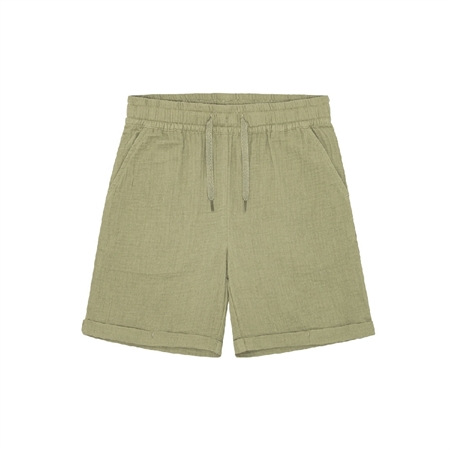 Se BIRKHOLM Muslin Shorts Støvet Grøn hos SmartKidz