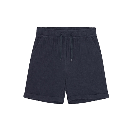 Se BIRKHOLM Muslin Shorts Navy Blå hos SmartKidz