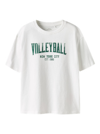 Se NAME IT T-shirt Valix Bright White Volleyball hos SmartKidz