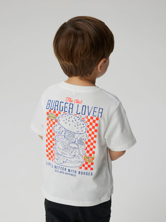 Se NAME IT T-shirt Dartin Bright White Burger hos SmartKidz