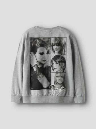 Se NAME IT Sweatshirt Celebrity Icons Jixis Grey Melange hos SmartKidz