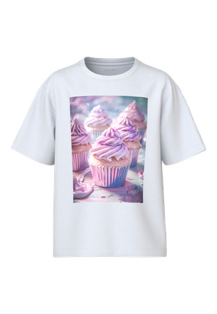 Se NAME IT T-shirt Votea Bright White Cupcake hos SmartKidz