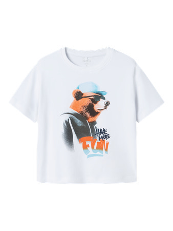 Se NAME IT T-shirt Lewis Bright White hos SmartKidz