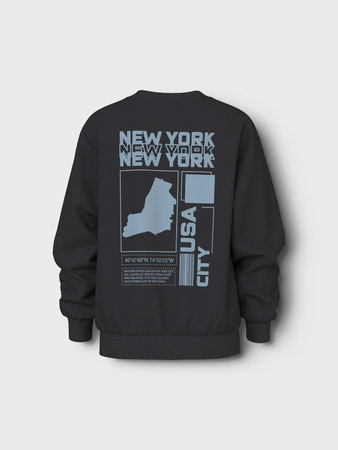 NAME IT Sweatshirt Vasha Black New York 1982