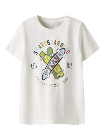 Se NAME IT T-shirt Karlton Coconut Milk hos SmartKidz