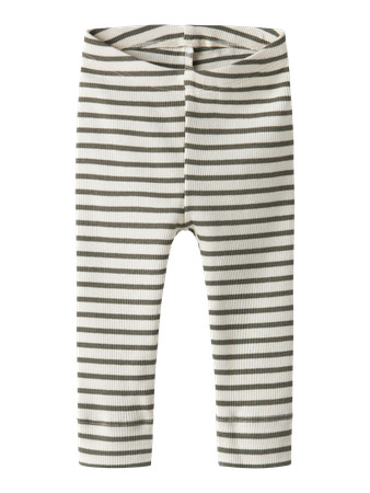 Se NAME IT Basis Rib Legging Bani Dusty Olive hos SmartKidz