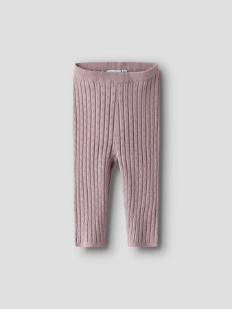 Se NAME IT Stikkede Leggings Kind Burnished Lilac hos SmartKidz