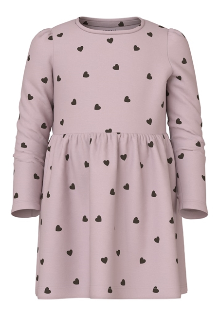 Se NAME IT Kjole Heart Burnished Lilac hos SmartKidz