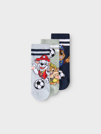 Se NAME IT 3-Pak Strømper Jonathan Paw Patrol Dusty Blue hos SmartKidz
