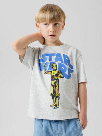 Se NAME IT T-shirt Star Wars Malec Light Grey Melange hos SmartKidz