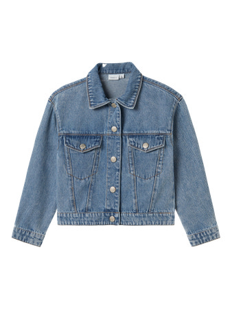 Se NAME IT Denim Jakke Mila Medium Blue Denim hos SmartKidz